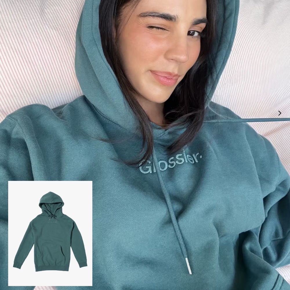 Glossier Sage Green Hoodie